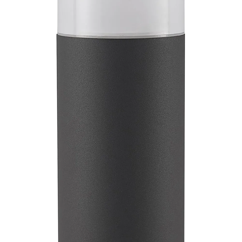 Lindby Tabyn sokkellampe, rund, mørkegrå