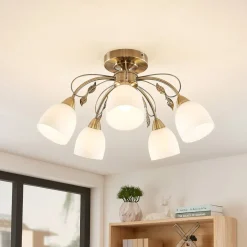 Thaddeus loftlampe, 5 lyskilder højde 31 cm^Lindby Outlet