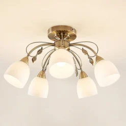 Thaddeus loftlampe, 5 lyskilder højde 31 cm^Lindby Outlet