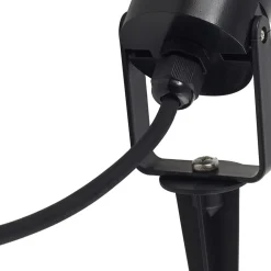 Lindby Thorgal lampe med jordspyd, Ø 6 cm, sort, sæt med 3 stk