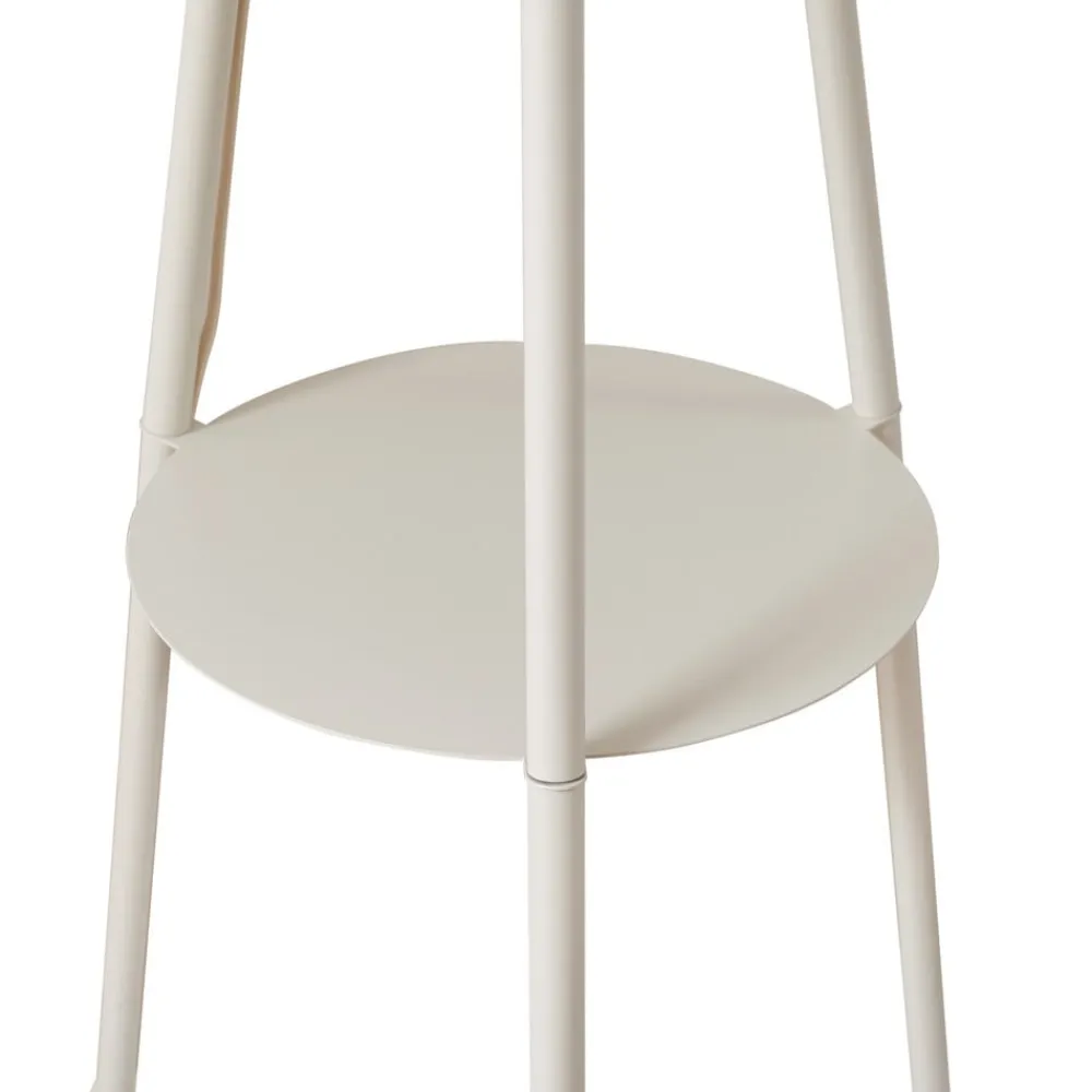 trebenetstående gulvlampe Libbie, 155 cm, hør, cremefarvet^Lindby Online