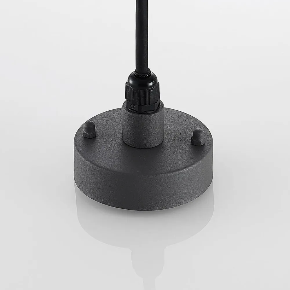 Lindby Udendørs Pendellamper>udendørs hængelampe Filimon, antracit, 22 cm, IP44, E27