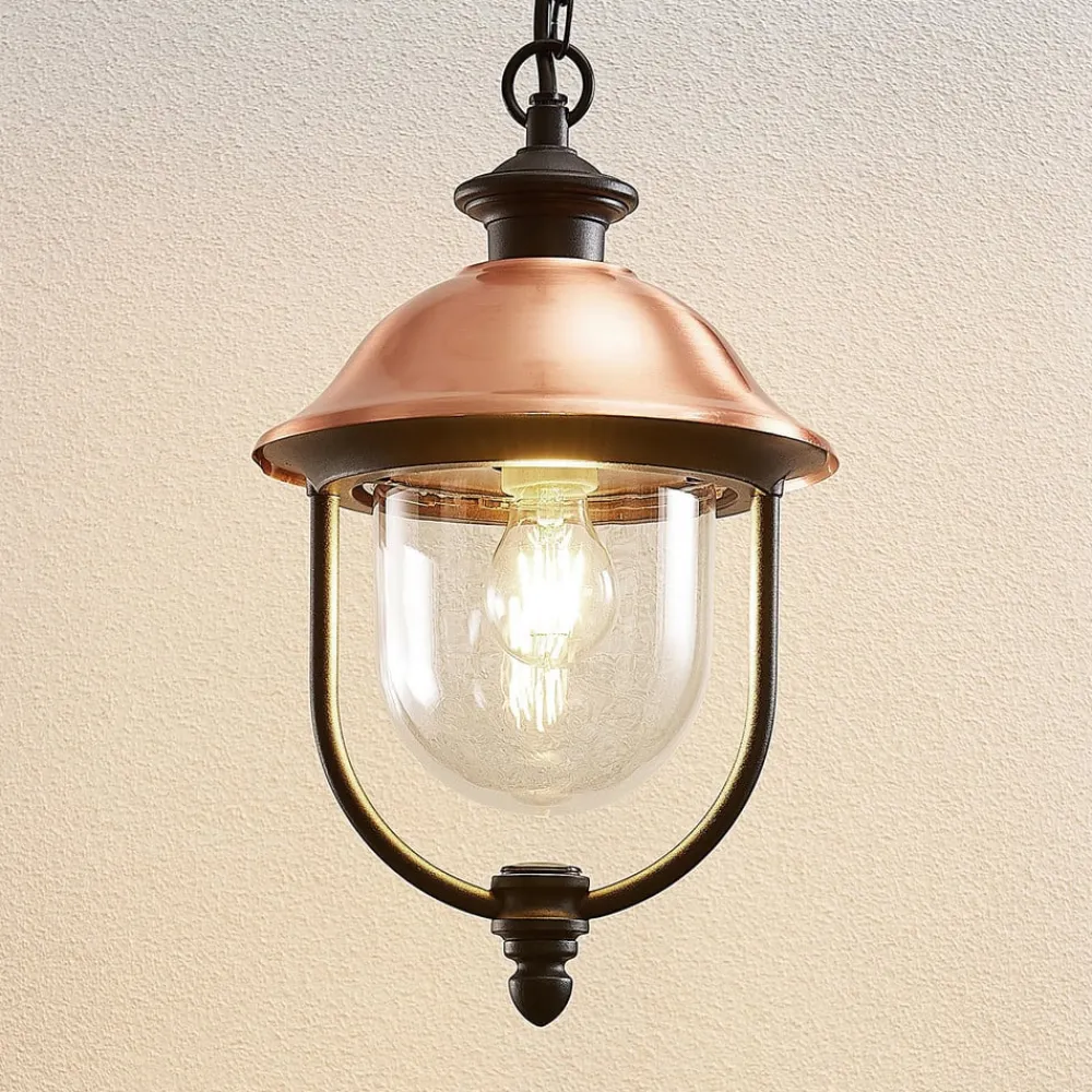 udendørs hængelampe Clint, metal, saltvandsresistent, E27^Lindby Online