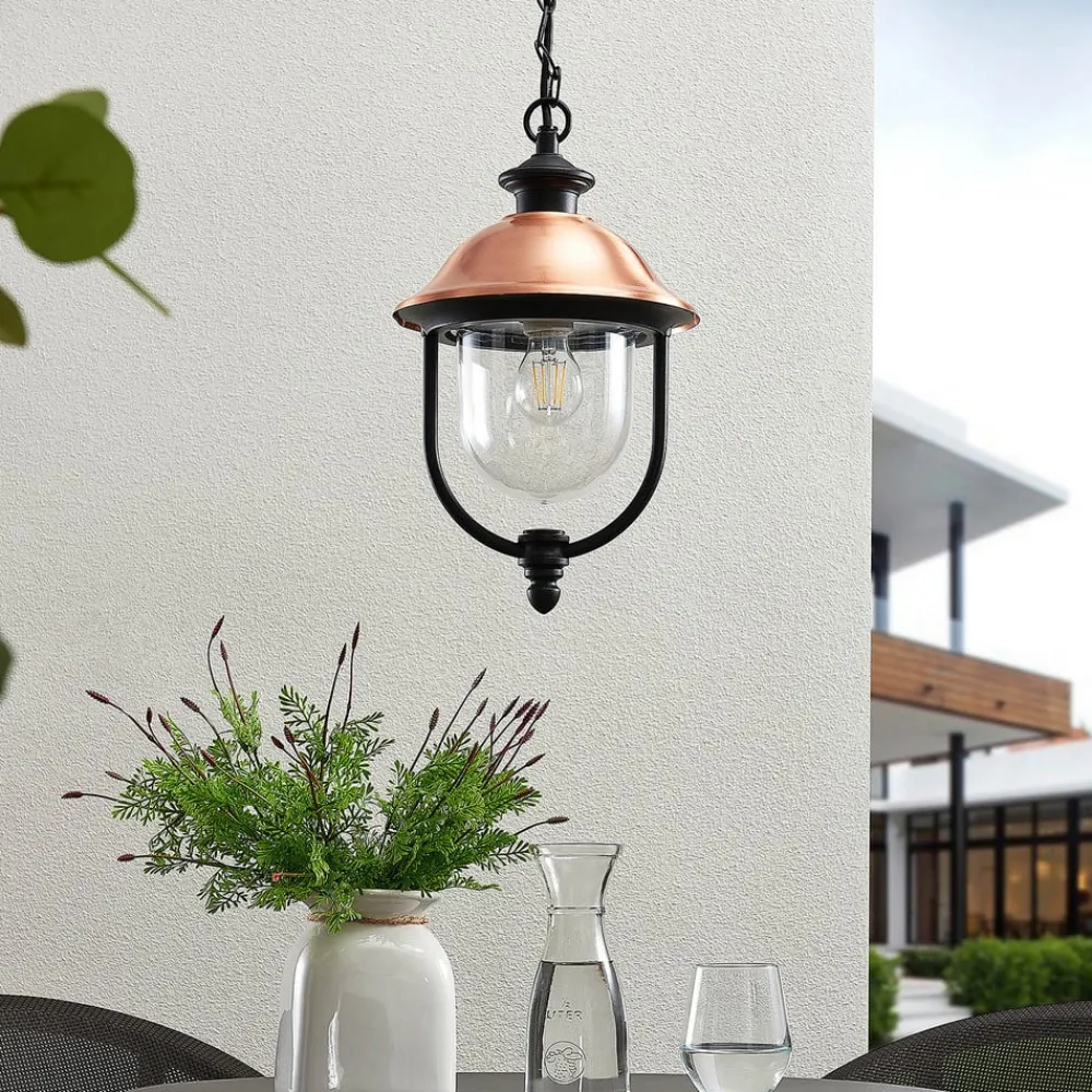 udendørs hængelampe Clint, metal, saltvandsresistent, E27^Lindby Online