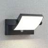 Lindby Væglampe Med Sensor|Terrassebelysning>udendørs LED-væglampe Sherin, antracit, sensor, IP54