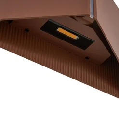 Lindby udendørs LED-væglampe Anlira, brun, op og ned, IP65