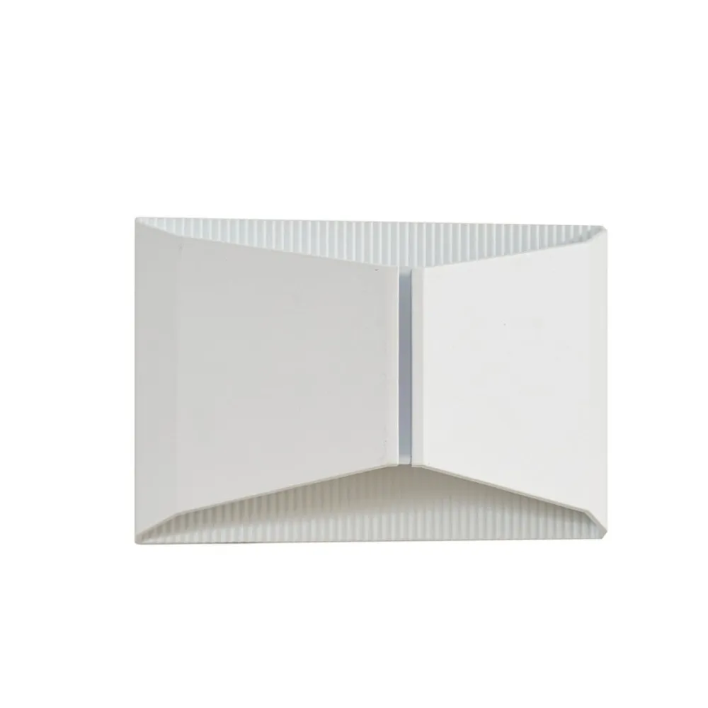 udendørs LED-væglampe Anlira, hvid, op og ned, IP65^Lindby Outlet