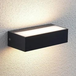 Lindby udendørs LED-væglampe Nienke, 17 cm, saltvandsresistent, IP65