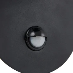 udendørs LED-væglampe Lacie, sensor, sort/hvid, aluminium^Lindby New