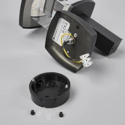 udendørs LED-væglampe Askan, 24 cm, stål, IP44^Lindby Outlet