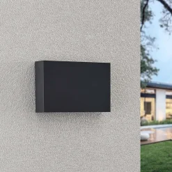 udendørs LED-væglampe Jarte, sæt med 3, op/ned, IP65^Lindby Discount