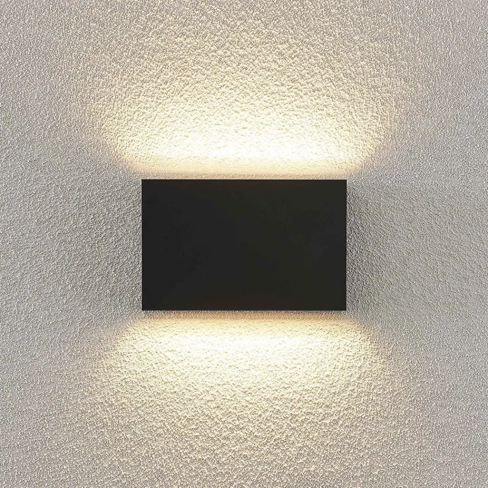 udendørs LED-væglampe Jarte, sæt med 3, op/ned, IP65^Lindby Discount