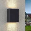 udendørs LED-væglampe Ugar, 13 cm, antracit, op/ned^Lindby Sale