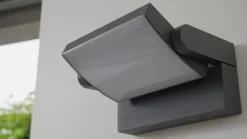 udendørs LED-væglampe Sherin, antracit, drejelig^Lindby Outlet