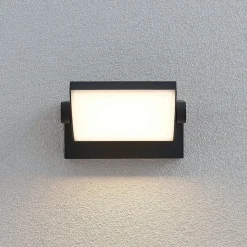 udendørs LED-væglampe Sherin, antracit, drejelig^Lindby Outlet