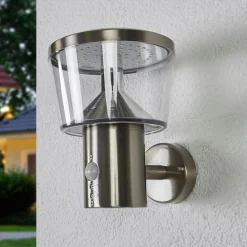 udendørs LED-væglampe Antje, bevægelsessensor, IP44^Lindby New