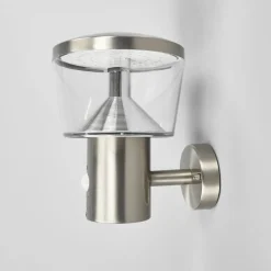 udendørs LED-væglampe Antje, bevægelsessensor, IP44^Lindby New