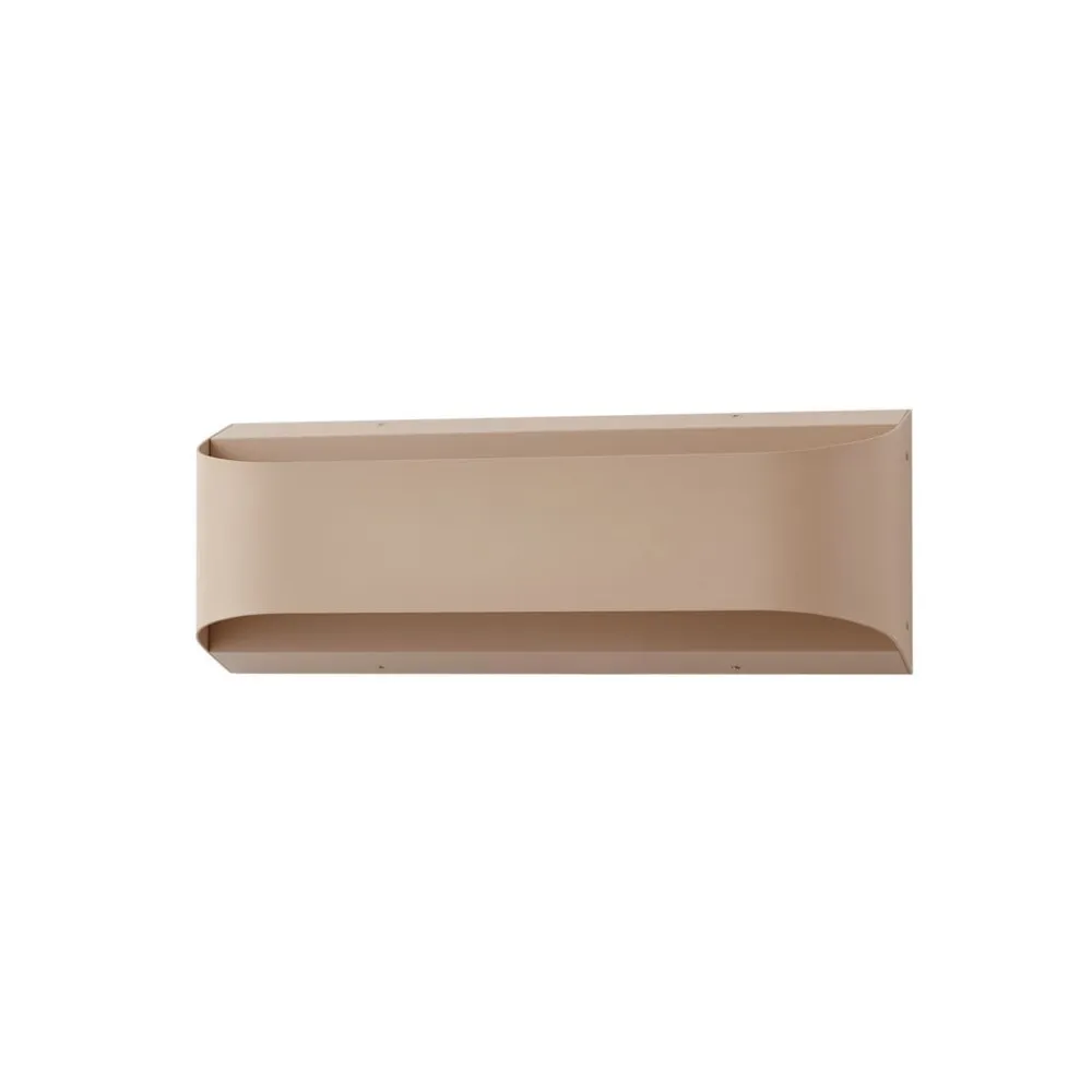 udendørs LED-væglampe Lenore, beige, metal, 36,5 cm^Lindby