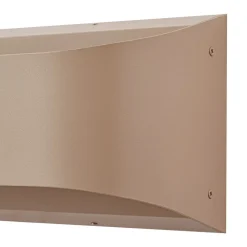 udendørs LED-væglampe Lenore, beige, metal, 36,5 cm^Lindby