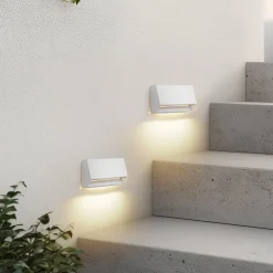 Lindby Væglamper>udendørs LED-væglampe Appeso, længde 16 cm, sæt med 2 stk