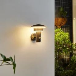 udendørs LED-væglampe Lillie, sensor, højde 19 cm^Lindby New