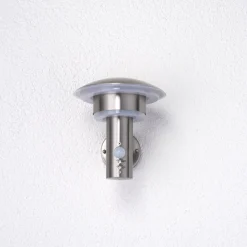 udendørs LED-væglampe Lillie, sensor, højde 19 cm^Lindby New