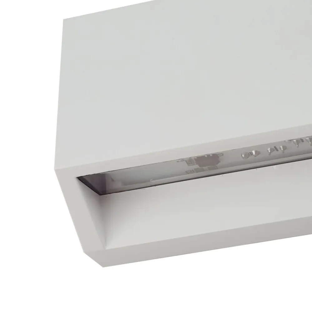 udendørs LED-væglampe Appeso, bredde 10 cm, sæt med 2 stk^Lindby Discount