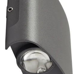 udendørs LED-væglampe Ithan, 2 lyskilder, antracit, metal^Lindby Hot