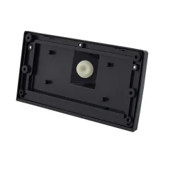 Lindby udendørs LED-væglampe Siana, sort, pc, sensor