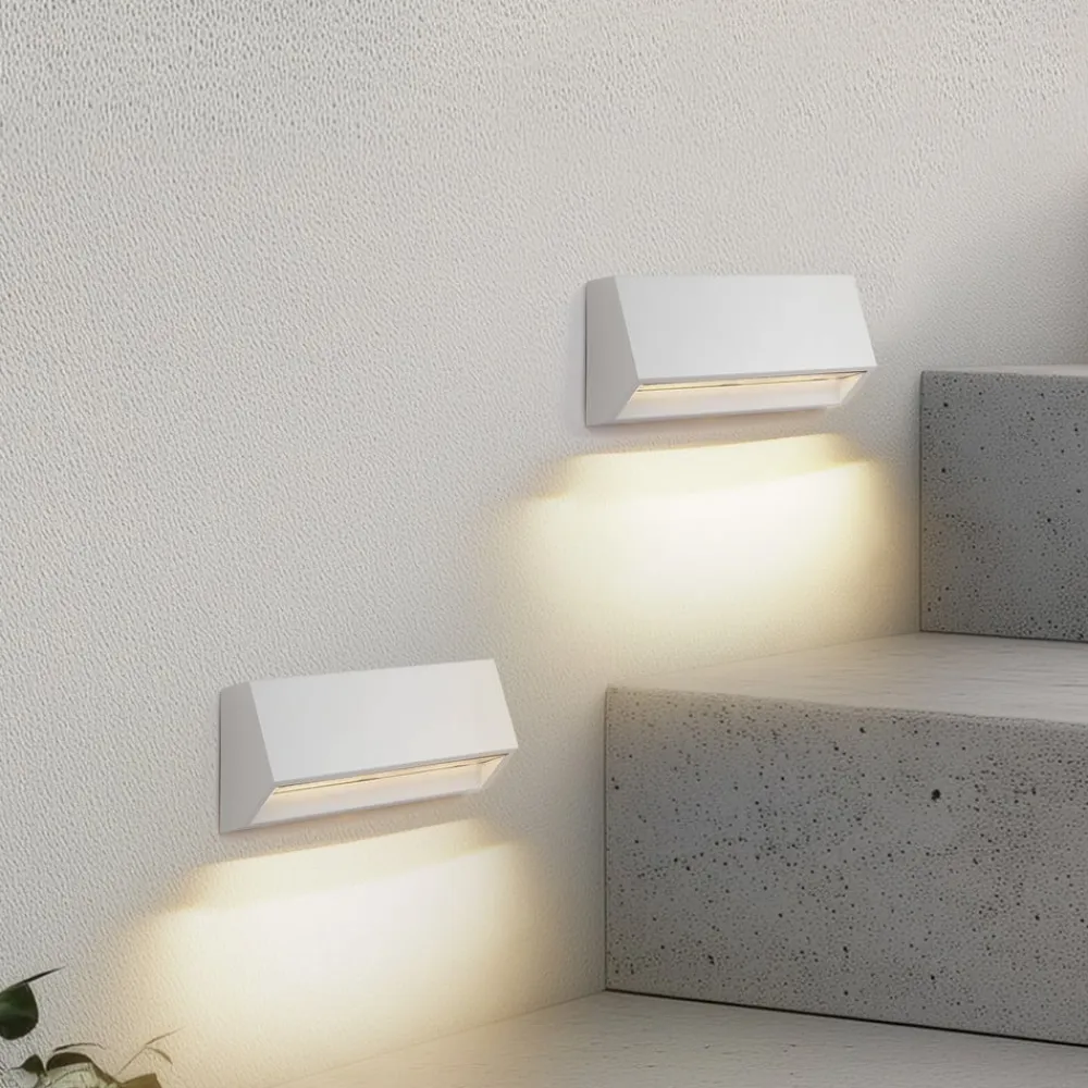 udendørs LED-væglampe Appeso, længde 22 cm, sæt med 2 stk^Lindby Discount