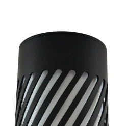 udendørs loftlampe Lurinda, 10,5 cm, sort, aluminium,^Lindby Hot