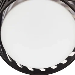 udendørs loftlampe Lurinda, 10,5 cm, sort, aluminium,^Lindby Hot