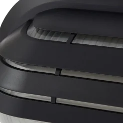 Lindby udendørs væglampe Adita, sort, ABS, højde 16,3 cm