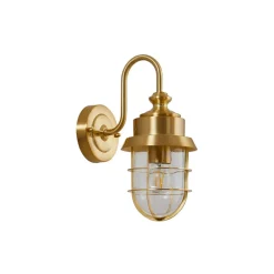 udendørs væglampe Adalie, messingfarvet, stål^Lindby Hot