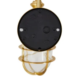 udendørs væglampe Adalie, messingfarvet, stål^Lindby Hot