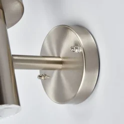 udendørs væglampe Djori, sensor, aluminiumsfarvet, E27^Lindby New