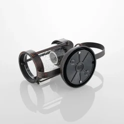 Lindby udendørs væglampe Farly, rustbrun, aluminium, 17 cm