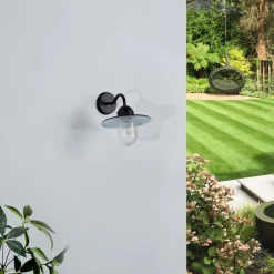 Lindby Terrassebelysning|Væglamper>udendørs væglampe Filip, rustbrun, 30 cm, E27, IP44