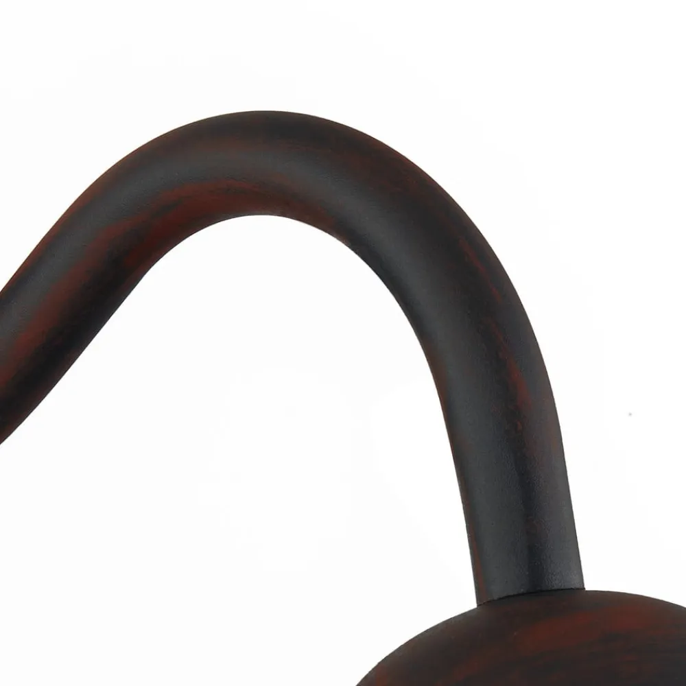 Lindby Terrassebelysning|Væglamper>udendørs væglampe Filip, rustbrun, 30 cm, E27, IP44