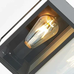 udendørs væglampe Filimon, antracit, 22 cm, IP44, E27^Lindby Sale