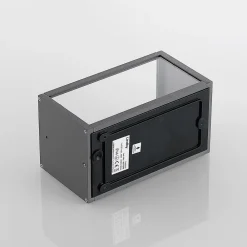 udendørs væglampe Filimon, antracit, 22 cm, IP44, E27^Lindby Sale