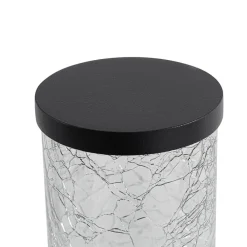 Lindby udendørs væglampe Gavros, sort, aluminium, sensor