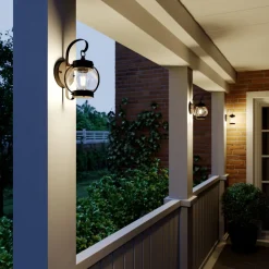 udendørs væglampe Gerlo, rustbrun, metal, 26 cm, E27^Lindby Sale