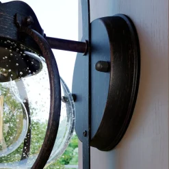 udendørs væglampe Gerlo, rustbrun, metal, 26 cm, E27^Lindby Sale