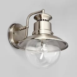 udendørs væglampe Gwendolyn, grå, stål, 26 cm^Lindby Clearance