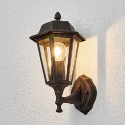 udendørs væglampe Lamina, fatning i bunden, lygte, E27^Lindby Clearance