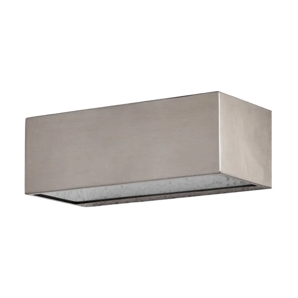 udendørs væglampe Leonora, 20 cm, kantet, stål^Lindby Clearance