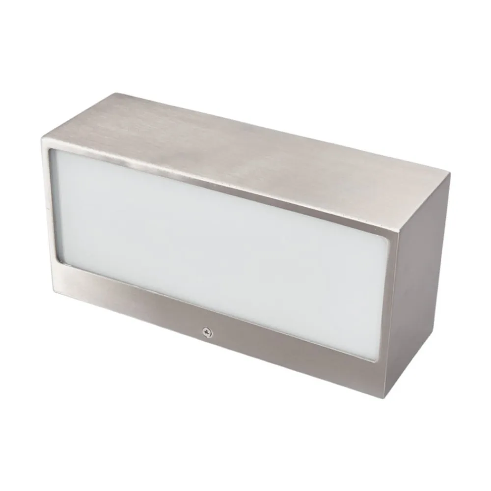 udendørs væglampe Leonora, 20 cm, kantet, stål^Lindby Clearance