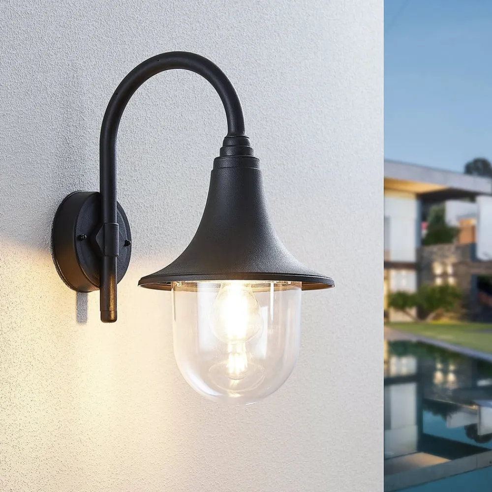 Lindby udendørs væglampe Nalevi, 41 cm, saltvandsresistent, E27, IP44