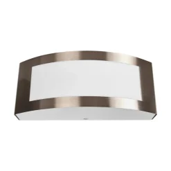 Lindby udendørs væglampe Raja, 25 cm bred, stål, IP44, E27